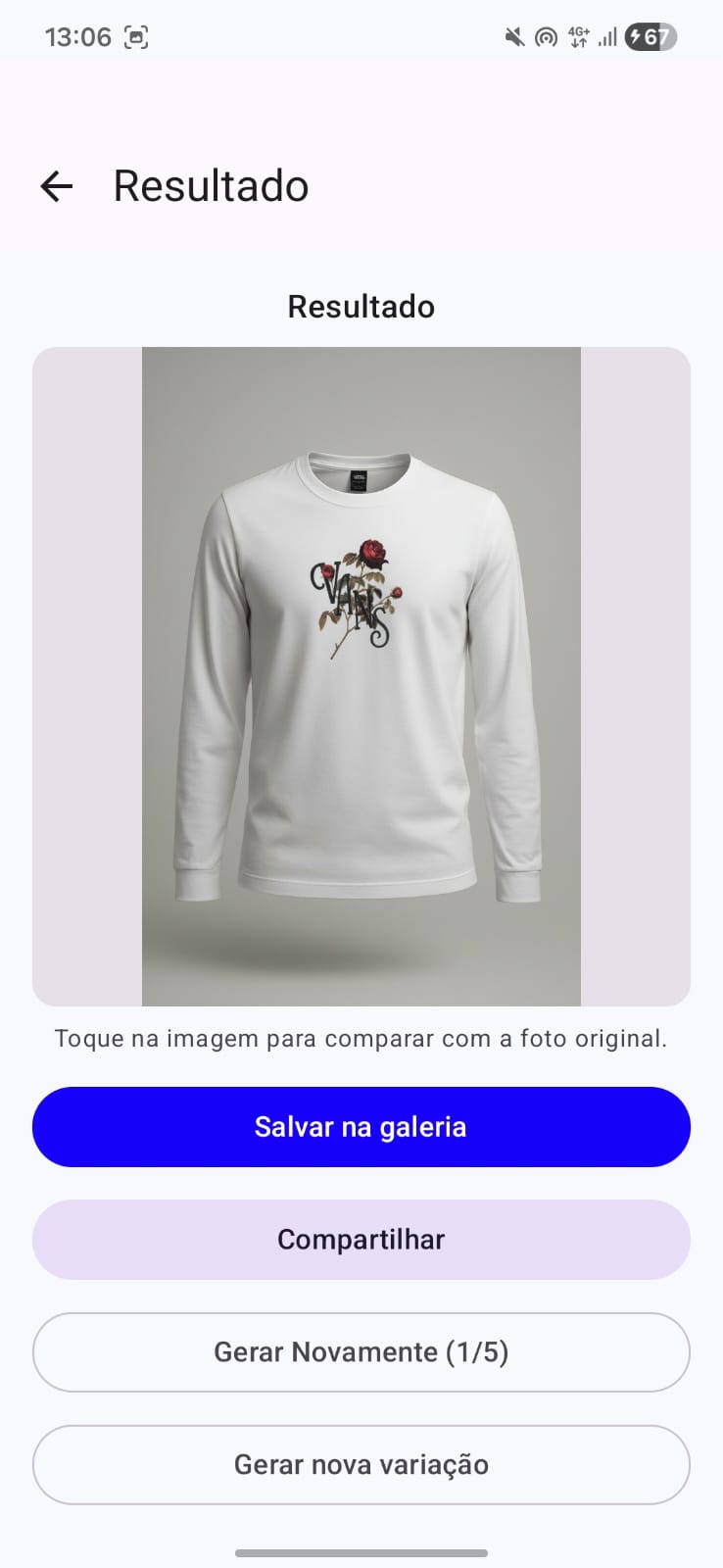 Vitri Moda — Resultado da geração com IA